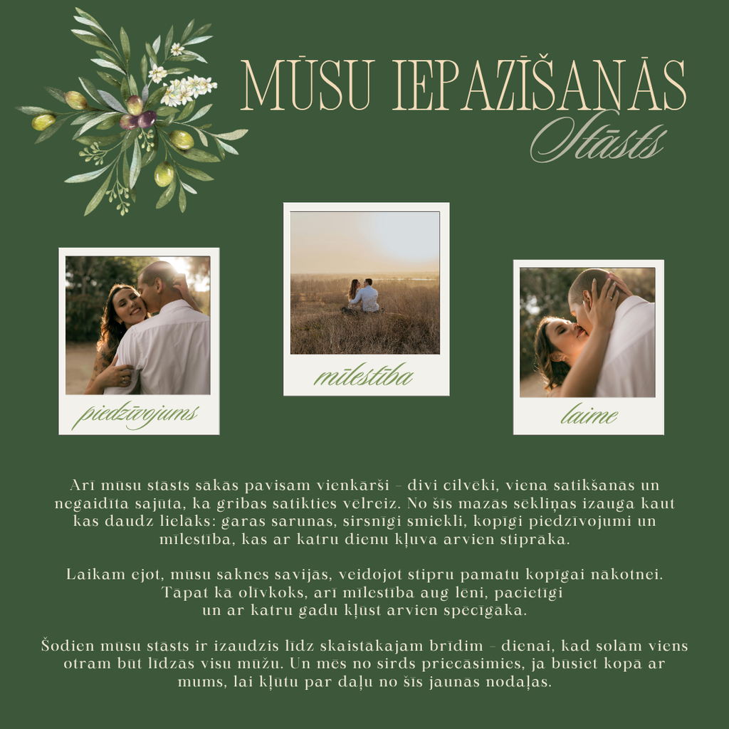 Olive kāzu mājaslapa